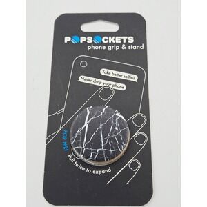 PopSockets Phone Grip and Stand Black‎ Marble 101251 New